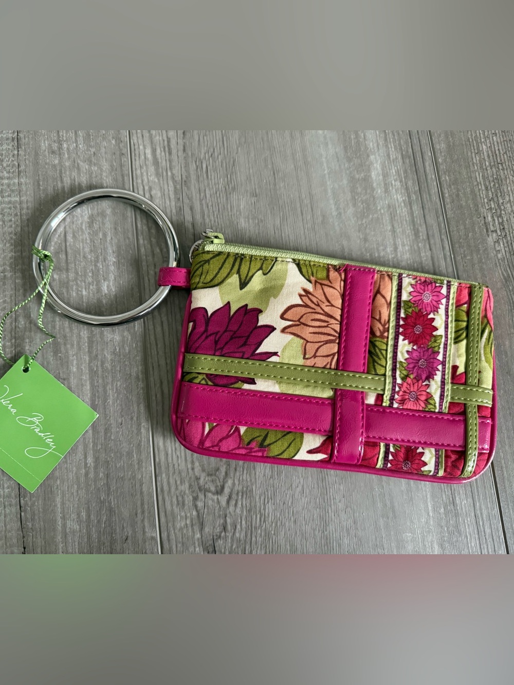 Vera Bradley Limited Edition Bangle Wristlet Hello Dahlia NWT